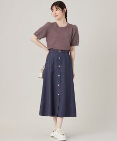 ANY SIS 【洗える】シャギースリーブ ニット