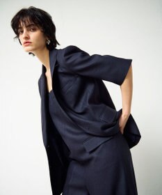 GRACE CONTINENTAL リネンタッチハーフスリーブジャケット