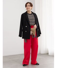 Te chichi レーヨンリネンストレートパンツ