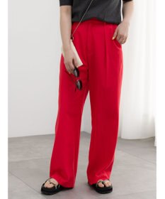 Te chichi レーヨンリネンストレートパンツ