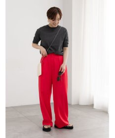 Te chichi レーヨンリネンストレートパンツ