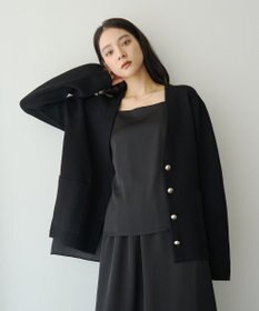 YECCA VECCA ダブルフェイス配色コーディガン