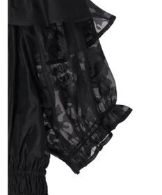 earth music&ecology 衿付きフラワーブラウス