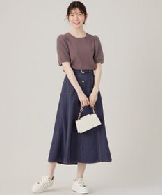 ANY SIS 【洗える】シャギースリーブ ニット