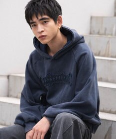 WEGO ショートグラフィックプルパーカー