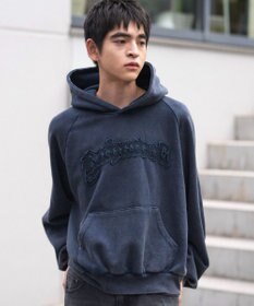 WEGO ショートグラフィックプルパーカー