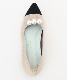 TOCCA 【軽量・撥水・お洗濯可・選べるシュークリップ】steppi×TOCCA BICOLOR POINTED PUMPS パンプス