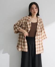 Green Parks チェック５分袖ジャケット