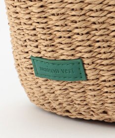 LA BAGAGERIE 【maison vert】 【ペーパー素材・多収納】ダブルハンドルかごバッグ