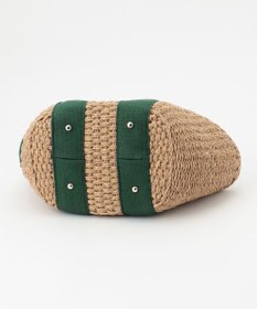 LA BAGAGERIE 【maison vert】 【ペーパー素材・多収納】ダブルハンドルかごバッグ