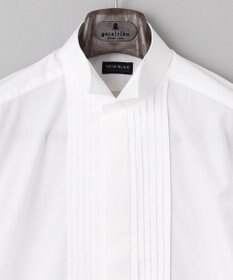 GOTAIRIKU 【WEAR BLACK】ブザム比翼ウィングカラー ドレスシャツ