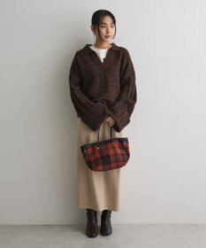 CRAFT STANDARD BOUTIQUE ロールアップ袖ショート丈ニットプルオーバー