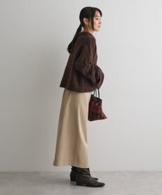 CRAFT STANDARD BOUTIQUE ロールアップ袖ショート丈ニットプルオーバー