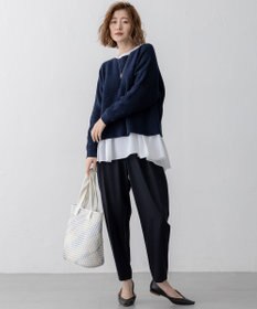 23区 【セットアップ対応/洗える】ライトクロス コクーン パンツ