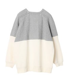 CRAFT STANDARD BOUTIQUE ニットドッキング裏毛プルオーバー