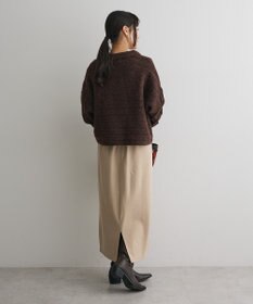 CRAFT STANDARD BOUTIQUE ロールアップ袖ショート丈ニットプルオーバー