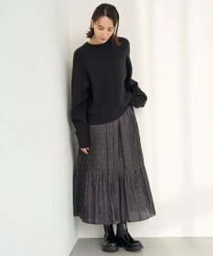 UNFILO 【洗える】ふわふわニット 2WAYクルーカーディガン