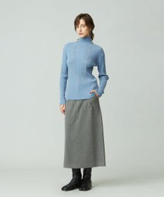 J.PRESS YORK STREET 【WOMEN】ANTI PILLING WOOL リブタートルニット