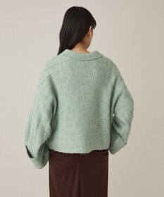 CRAFT STANDARD BOUTIQUE ロールアップ袖ショート丈ニットプルオーバー