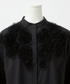 23区 S 【GOLD LABEL】ライトタフタ チュール刺繍 シャツ