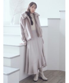 earth music&ecology ラッフルフリルイレヘムスカート