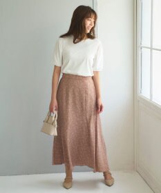 Feroux フラワーモチーフプリント スカート