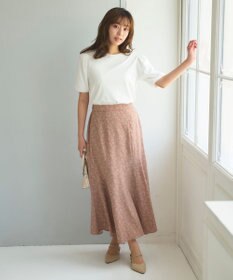 Feroux フラワーモチーフプリント スカート