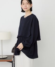 AMERICAN HOLIC 【イージーケア】Ｗクロスティアードブラウス