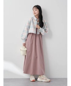 earth music&ecology ＣＨＥＣＫショートシャツジャケット