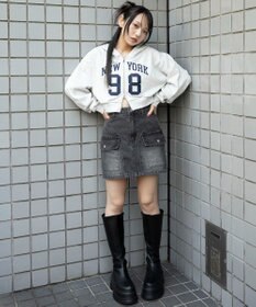 WEGO グラフィックショートZIPパーカー