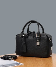 style code 【PADMA/パドマ】 キーチャーム付 本革ボストンバッグ