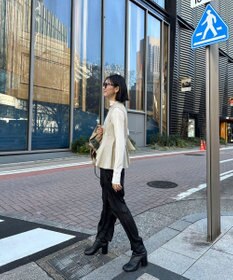 Green Parks AnriettMusee ノースリーブタックペプラムブラウス