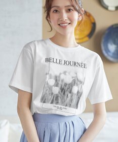 Tiaclasse L 【おのののかさん着用】「サマケア」グラフィックプリントTシャツ