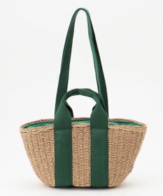 LA BAGAGERIE 【maison vert】 【ペーパー素材・多収納】ダブルハンドルかごバッグ