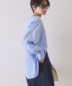 AMERICAN HOLIC 【イージーケア】ストライプVネックシャツ