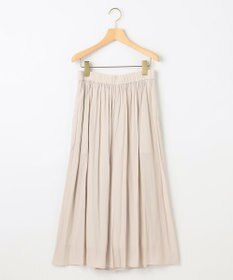 組曲 L 【WEB限定カラーあり】ギャザーライトデシン パンツ