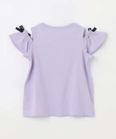 ANY KIDS 刺繍 オン・オフショルダー Tシャツ