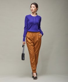 ICB 【洗える】 エクストラファインメリノ ヘンリーネックプルオーバー