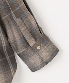 ANY L オンブレーチェックオーバーシャツ