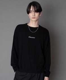 WEGO アクセ付きワンポイントニットプルオーバー（LS）