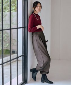 ANY L 【6色展開】フリルネックニット