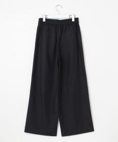 UNFILO 【洗える】リネンミックスツイル ワイドパンツ