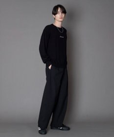 WEGO アクセ付きワンポイントニットプルオーバー（LS）