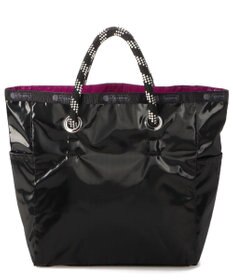 LeSportsac MEDIUM 2 WAY TOTE/２ウェイパープル/ブラックシャイン