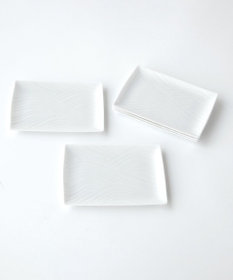 たち吉 【たち吉】白磁さらさ 銘々皿〈5枚〉 美濃焼