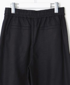 UNFILO 【洗える】リネンミックスツイル ワイドパンツ