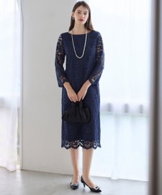 23区 【APPLAUDIR】シャイニーフラワーレース ドレス