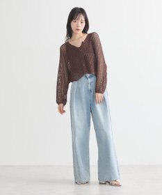 earth music&ecology ＳＥＴ２点メッシュニットカーディガン＋ビスチェ