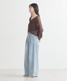 earth music&ecology ＳＥＴ２点メッシュニットカーディガン＋ビスチェ