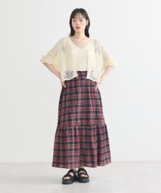 earth music&ecology ＳＥＴ２点メッシュニットカーディガン＋ビスチェ